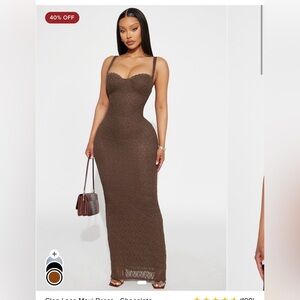 Fashion Nova Cleo Lace Maxi Dress